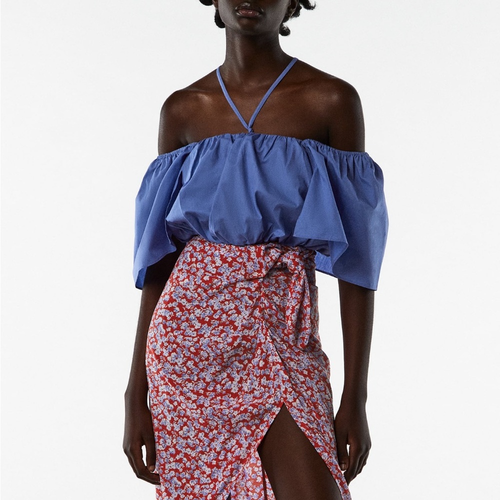 Zara off the shoulder top